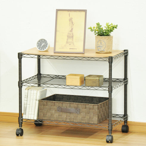 粉体塗装仕上げで水周りでも使用でき、リビングや子供部屋の収納、キッチンラック、テレビ台など、使い方はアイディア次第で無限大です。