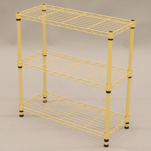 【お部屋の主役になるイエロー】
置くだけでお部屋の雰囲気を明るく変えるイエローは、子供部屋の整理棚や、趣味のグッズを飾る見せる収納にぴったりです。