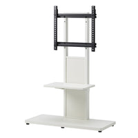 【シンプルな機能美】テレビがない状態でも、その洗練されたデザインが空間に溶け込み、美しさを放ちます。