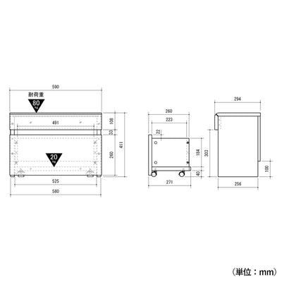 エルフォルム ベンチボックス(W590×D294×H411)