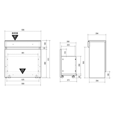 エルフォルム ベンチボックス(W590×D294×H611)