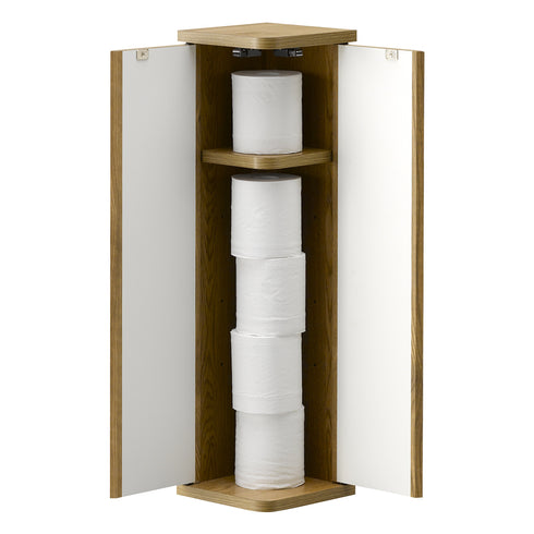 扉はプッシュタイプの2枚扉のため左右どちらからでも開けやすく、表面に取っ手がついていないスッキリとしたデザインとなっています。