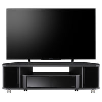 【大型TVも美しくフィット】52型までのテレビに対応し、安定感のあるロータイプで上質なシアター空間を演出します。