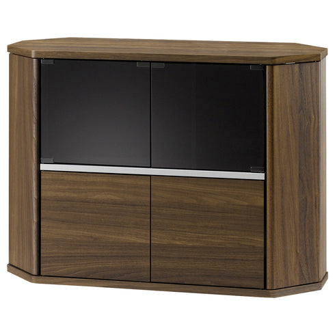 お部屋の隅にコンパクトにおさまるミドルテレビ台"ラシーヌシリーズ"の幅1000mmタイプです。