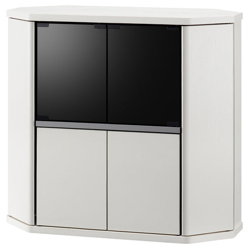 お部屋の隅にコンパクトにおさまるミドルテレビ台"ラシーヌシリーズ"の幅790mmタイプです。