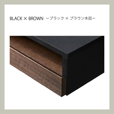 ルーデフト レンジ下スライドテーブル 引出し付き(W790×D407×H130)