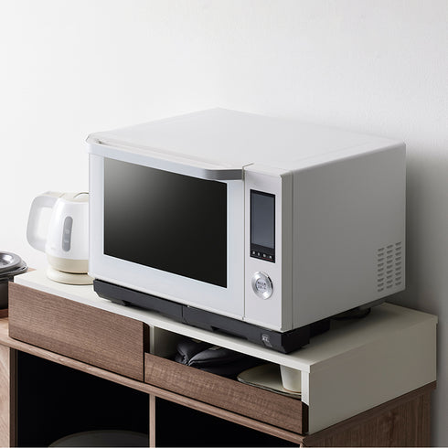 ルーデフト レンジ下スライドテーブル 引出し付き(W790×D407×H130)