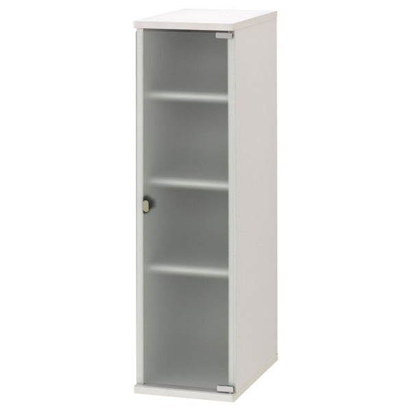 収納物を外からうっすら確認できるよう、扉にミスト強化ガラスが使われている一台です。