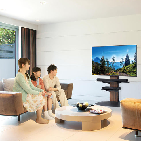 自立式のため、壁寄せだけでなく、コーナーや壁がないところに設置して使用することもできます。