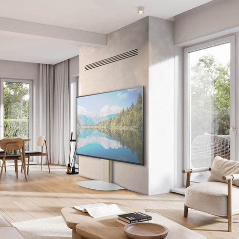 自立式のため、壁寄せだけでなく、コーナーや壁がないところに設置して使用することもできます。