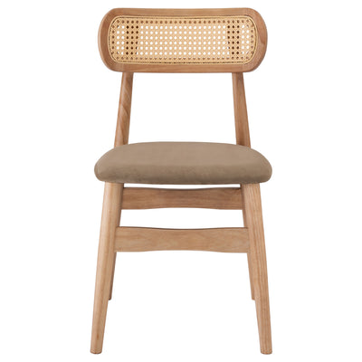 【デザインと快適さを、この一脚に】
表情豊かな天然木のフレームに、耐久性に優れた人工ラタンと手触りの良い座面を組み合わせ、デザイン性だけでなく、日々の暮らしに寄り添う快適な座り心地も実現しました。