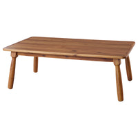 【表情豊かな天然木アカシア】バットを逆さにしたような個性的な脚が、ヴィンテージ感を高めます。