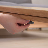 【天板をしっかり固定】付属のネジで天板を固定できるので、こたつ布団を使わない時期もずれずに安心です。