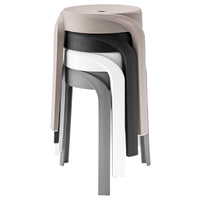 【省スペース設計】最大4脚までスタッキング可能。使わない時はコンパクトに収納でき、空間を有効活用できます。