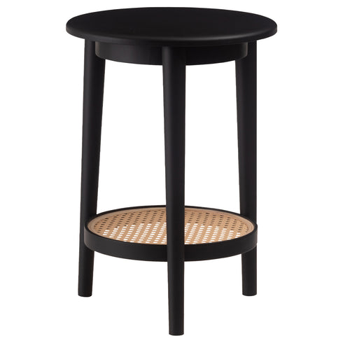 【引き締まる、黒のアクセント】
お部屋の印象を引き締めるブラックは、ラタン調の抜け感が加わることで、モダンからアジアンテイストまで幅広いインテリアに馴染みつつ、空間をお洒落に引き立てます。