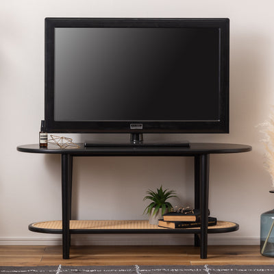 【飾り棚としても使える一台】
ローテーブルとしてだけでなく、お気に入りの雑貨やグリーンを飾るコンソールテーブルとしても活躍し、テレビ台にも最適な高さです。