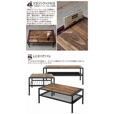 GRANT センターテーブル(W900×D540×H390)