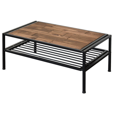 職人による天然木へのエイジング加工がよりヴィンテージ感を演出し、風通しのよいオープンフレームとのバランスがとれたデザインとなっています。