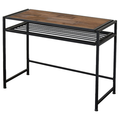 職人による天然木へのエイジング加工がよりヴィンテージ感を演出し、風通しのよいオープンフレームとのバランスがとれたデザインとなっています。