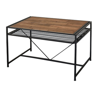 職人による天然木へのエイジング加工がよりヴィンテージ感を演出し、風通しのよいオープンフレームとのバランスがとれたデザインとなっています。