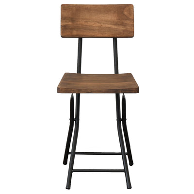 【風格漂うヴィンテージ感】
正面から見ても伝わる、オイル塗装された天然木とアイアンの重厚感が、お部屋を格上げします。