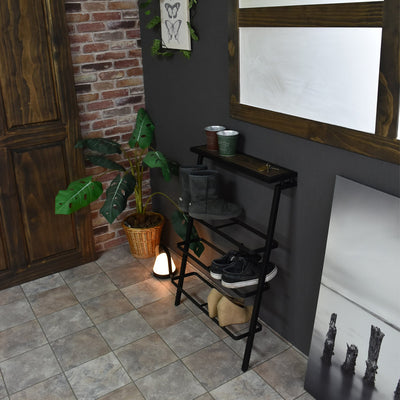 【理想の玄関をコーディネート】
ミラーやアートフレーム、ドアの色合いともすんなり調和し、ヴィンテージ感あふれるメンズライクな雰囲気で、統一感のあるおしゃれなエントランスを演出できます。