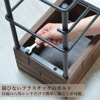 【工具不要の簡単組立】付属の六角レンチ一本で、どなたでも迷わずスムーズに組み立てられます。