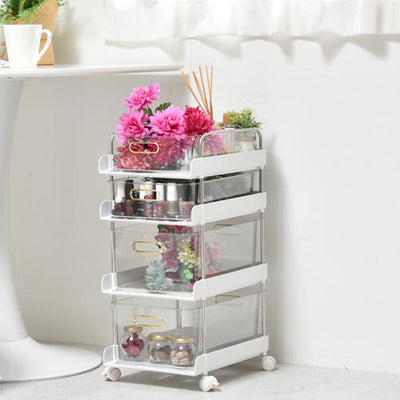 フェミニ 4段ワゴン(W270×D365×H600)