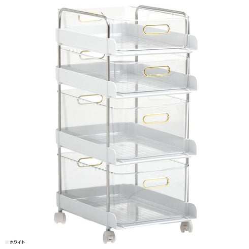 フェミニ 4段ワゴン(W270×D365×H600)