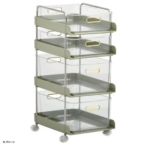 フェミニ 4段ワゴン(W270×D365×H600)