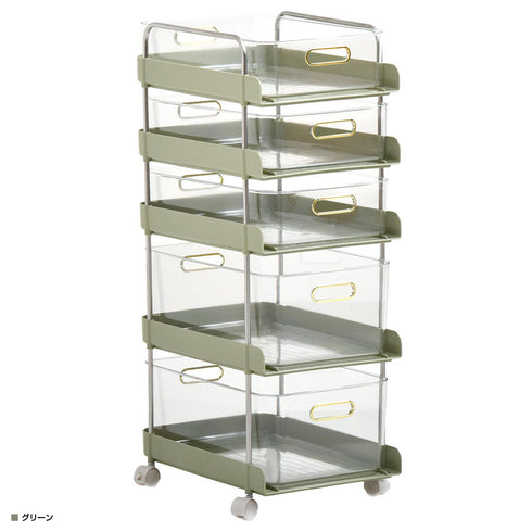 フェミニ 5段ワゴン(W270×D365×H700)