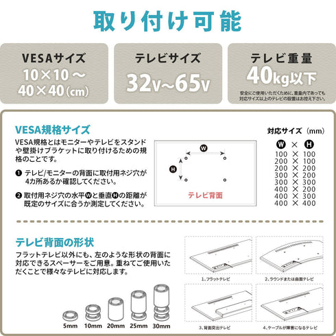 テレビスタンド Circle(W480×D480×H1360)