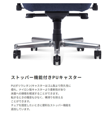 AKRacing Premium Denim ゲーミングチェア(W700×D660×H1305-1370)