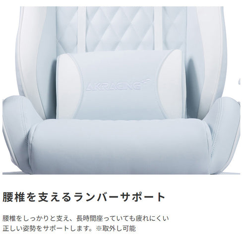 【理想のS字カーブを保つ秘訣】
腰椎をしっかりと支えるランバーサポートが、長時間座っていても疲れにくい正しい姿勢をキープし、腰への負担を和らげます。