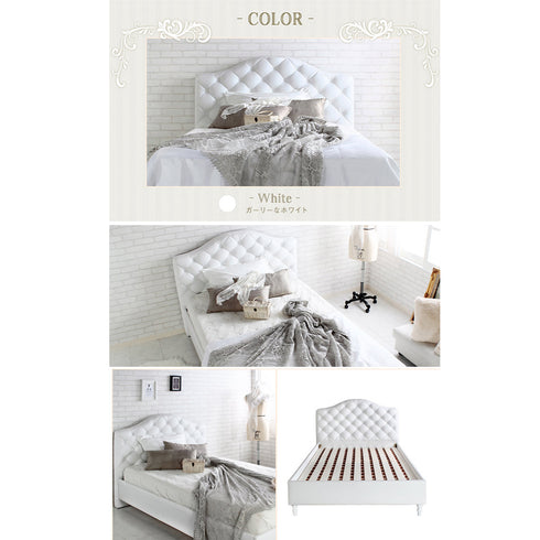 【無垢な白が魅せる表情】
ガーリーにも、エレガントにも、合わせるもの次第で様々な表情を見せる清潔なホワイトが、あなただけのお部屋作りを叶えます。