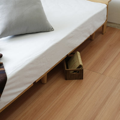 モアス 北欧風ローベッド スモールセミシングルサイズ(W800×D2080×H370)