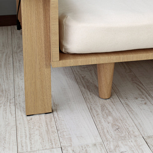 モアス 北欧風ローベッド スモールセミシングルサイズ(W800×D2080×H370)