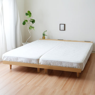 モアス 北欧風ローベッド スモールセミシングルサイズ(W800×D2080×H370)