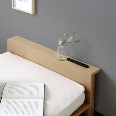 モアス 北欧風ローベッド スモールセミシングルサイズ(W800×D2080×H370)