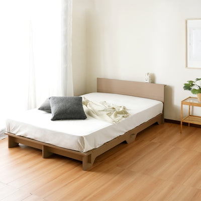 時短、簡単だけがウリではなく、どんなインテリアにも馴染む木目を採用し、おしゃれな寝室にしてくれます。