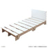 ネジを使わないベッド セミダブルサイズ(W1200×D2060×H600)