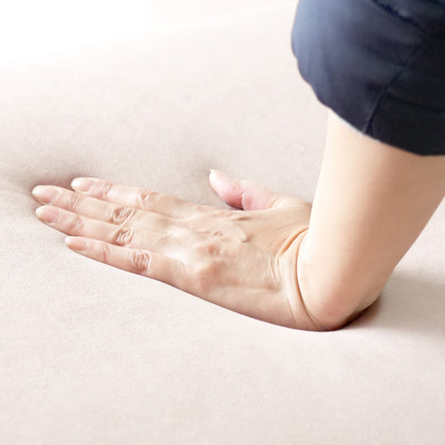 ファブリックソファ モーブ オットマン(W600×D750×H365)