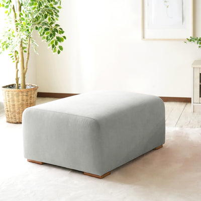 組合せ自由なフレキシブルスタイルのファブリックソファのオットマンです。