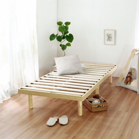 ナナ2 パイン材すのこベッド セミダブルサイズ (W1200×D2000×H324)