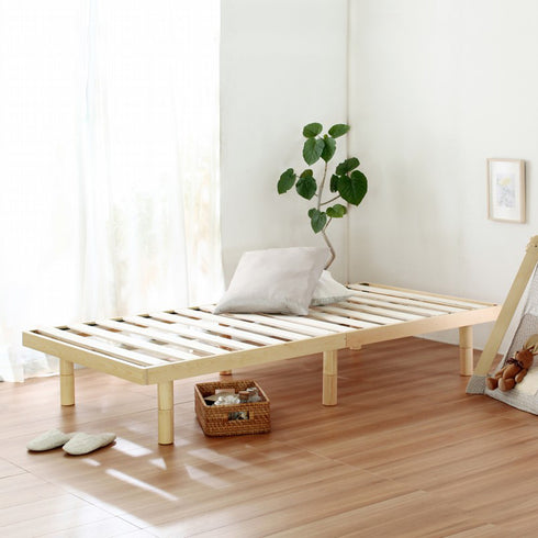 ナナ2 パイン材すのこベッド セミダブルサイズ (W1200×D2000×H324)