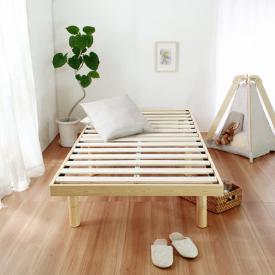 ナナ2 パイン材すのこベッド セミダブルサイズ (W1200×D2000×H324)