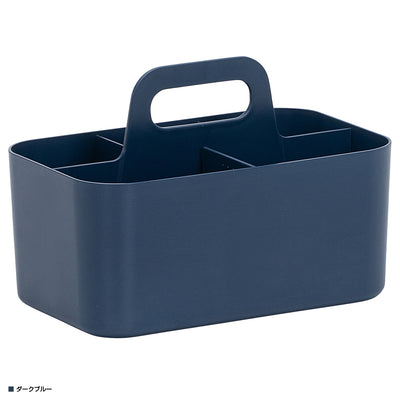 【知的でクールなダークブルー】
深みのあるダークブルーは、空間をキリッと引き締め、書斎のデスク周りや工具入れとして、上質で落ち着いた雰囲気を演出します。