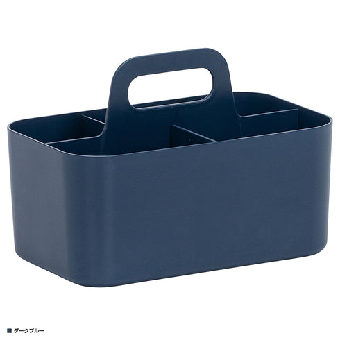 【知的でクールなダークブルー】
深みのあるダークブルーは、空間をキリッと引き締め、書斎のデスク周りや工具入れとして、上質で落ち着いた雰囲気を演出します。