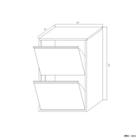 【省スペース設計】奥行き25cmのスリム設計で、限られたスペースにもスマートに設置可能です。