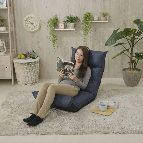 機能性や品質、耐久性を研究して作られた座椅子なので、身体へのストレスが少なく、いつまでも座っていたくなるような心地よさです。